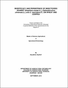 krishikosh thesis entomology