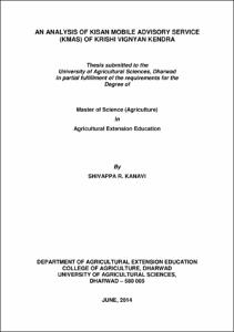 krishikosh thesis agronomy